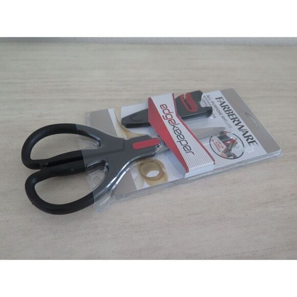 Farberware Edgekeeper All-Purpose Shears Scissors w/Built-In Sharpening Sleeve - Picture 3 of 4
